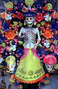 Gifts & Decor メキシカン Dias De Los Muertos 座っている女性